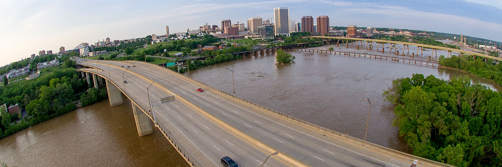 River and Richmond skyline